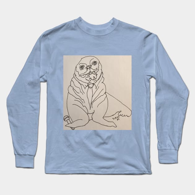 ARSTees Cartoon Bert Kreischer Baby Walrus Long Sleeve T-Shirt by ARSTees